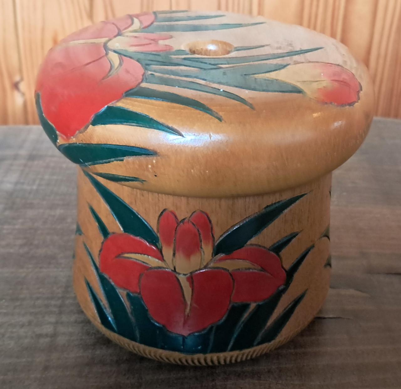 Vintage Amsterdamse school art deco kluwenpot, wolhouder of wolpot