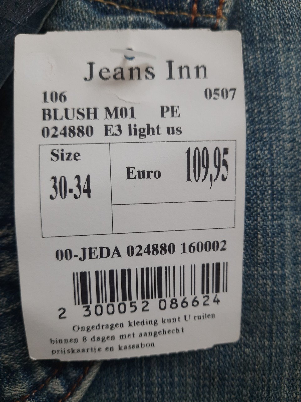 Spijkerbroek PEPE Jeans Splinternieuw met kaartjes er aan € 109.95 nieuw