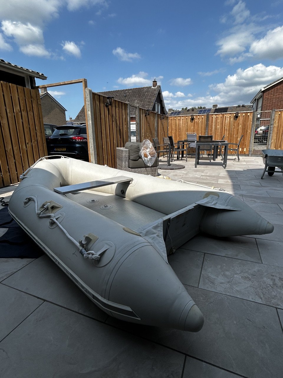 Rubberboot met motor