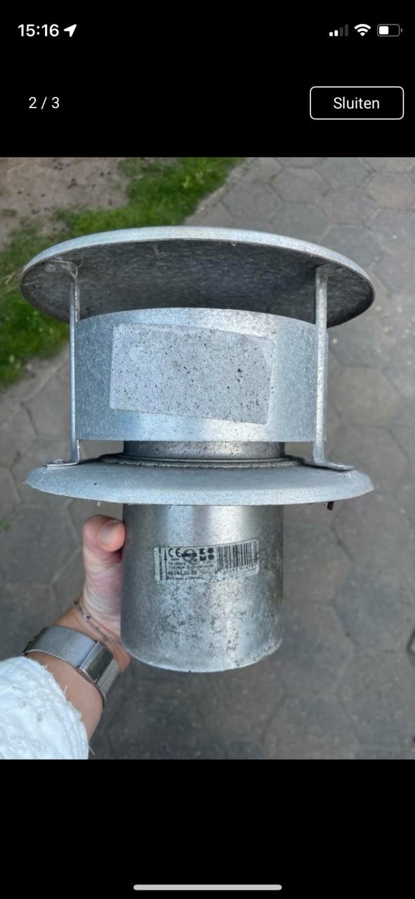 Trekkap / rookgaskap