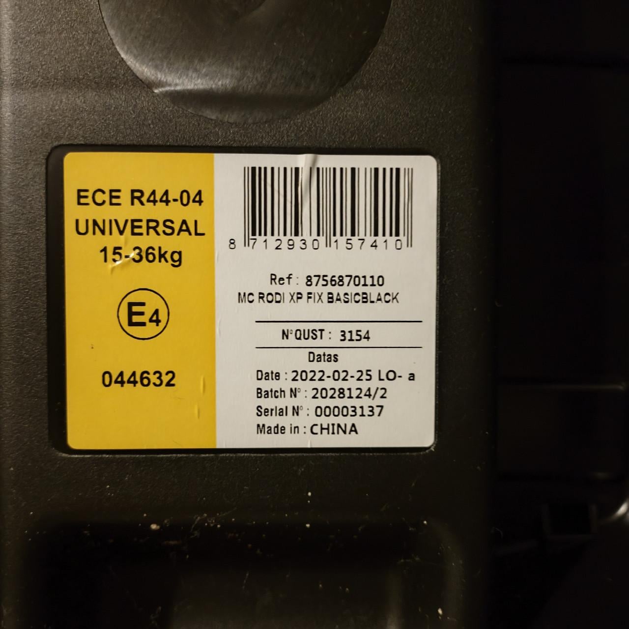 Autostoel Maxi Cosi Rodi XP isofix