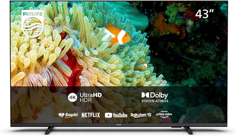 Hele nette Slanke Philips 43 Inch 109cm 4K UHD Smart TV