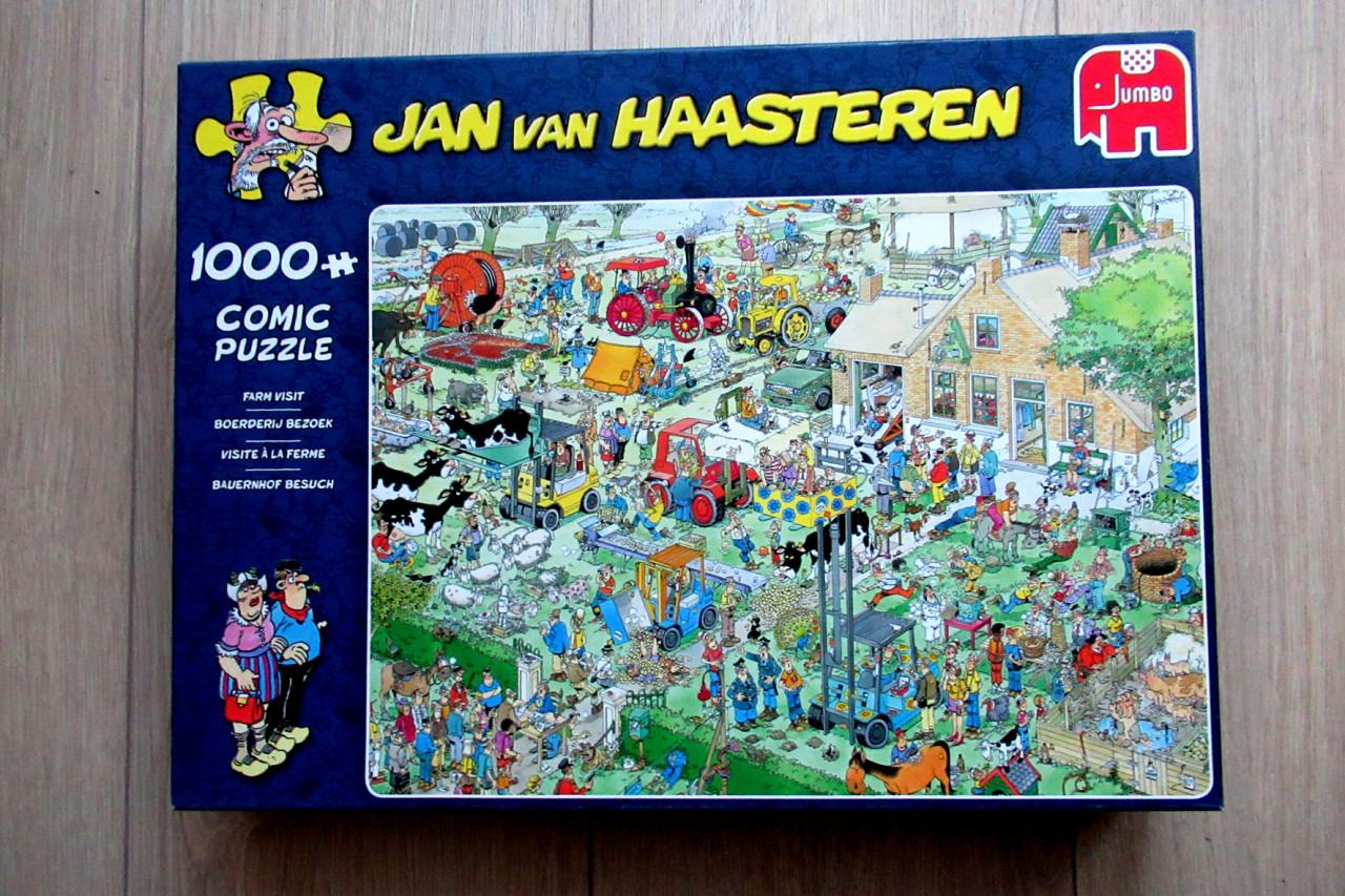 Jan van Haasteren legpuzzel boerderij bezoek 1000 stukjes