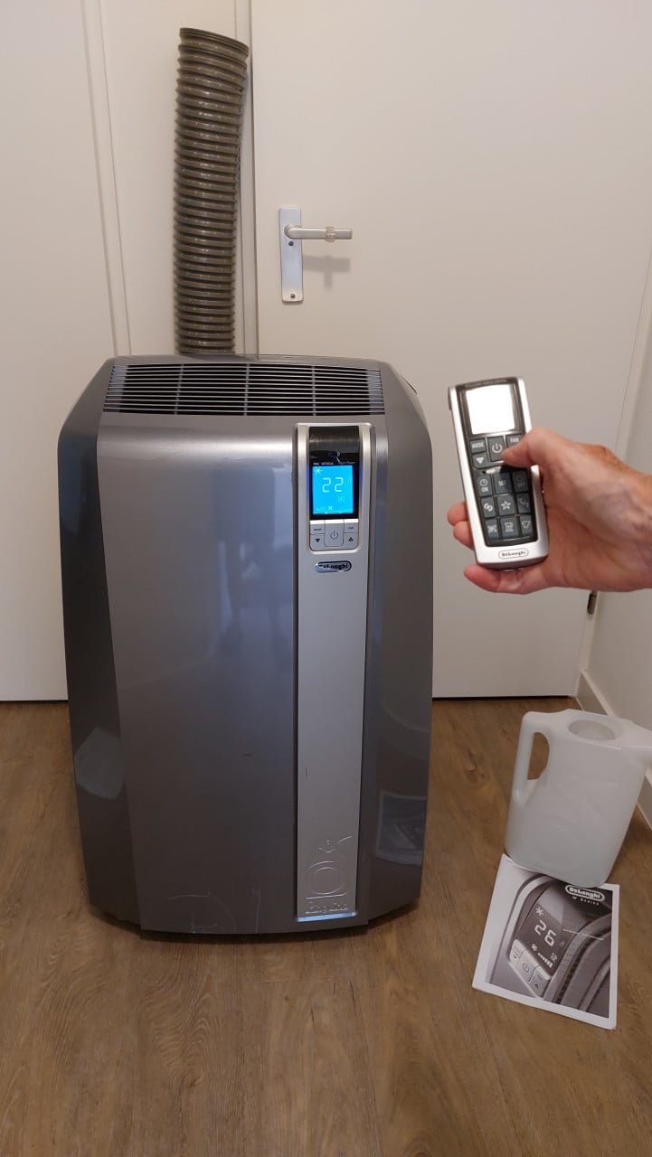 Mobiele Airconditioner Delonghi-met afstandsbediening-grote koelcapaciteit
