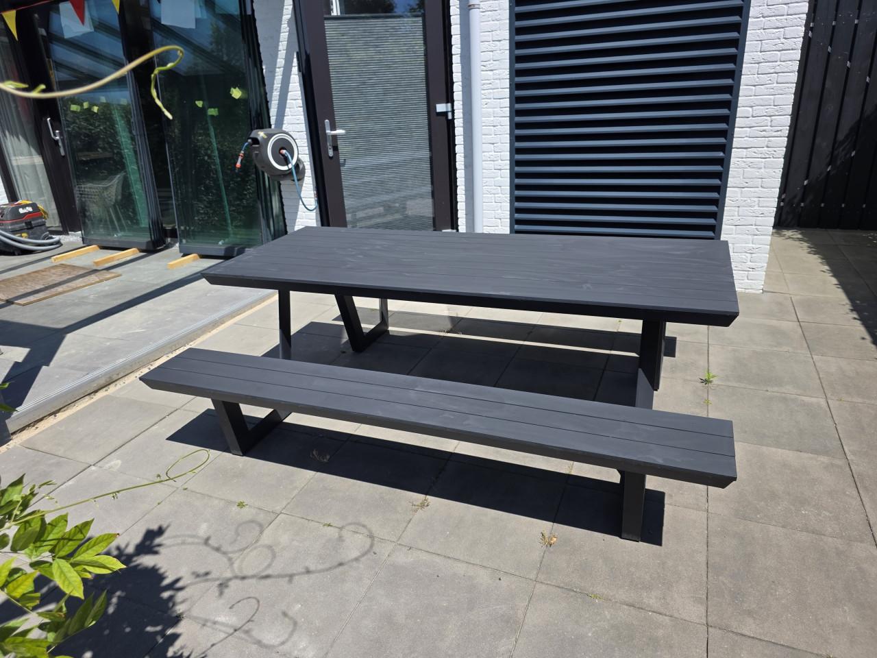 Moderne aluminium picknicktafel