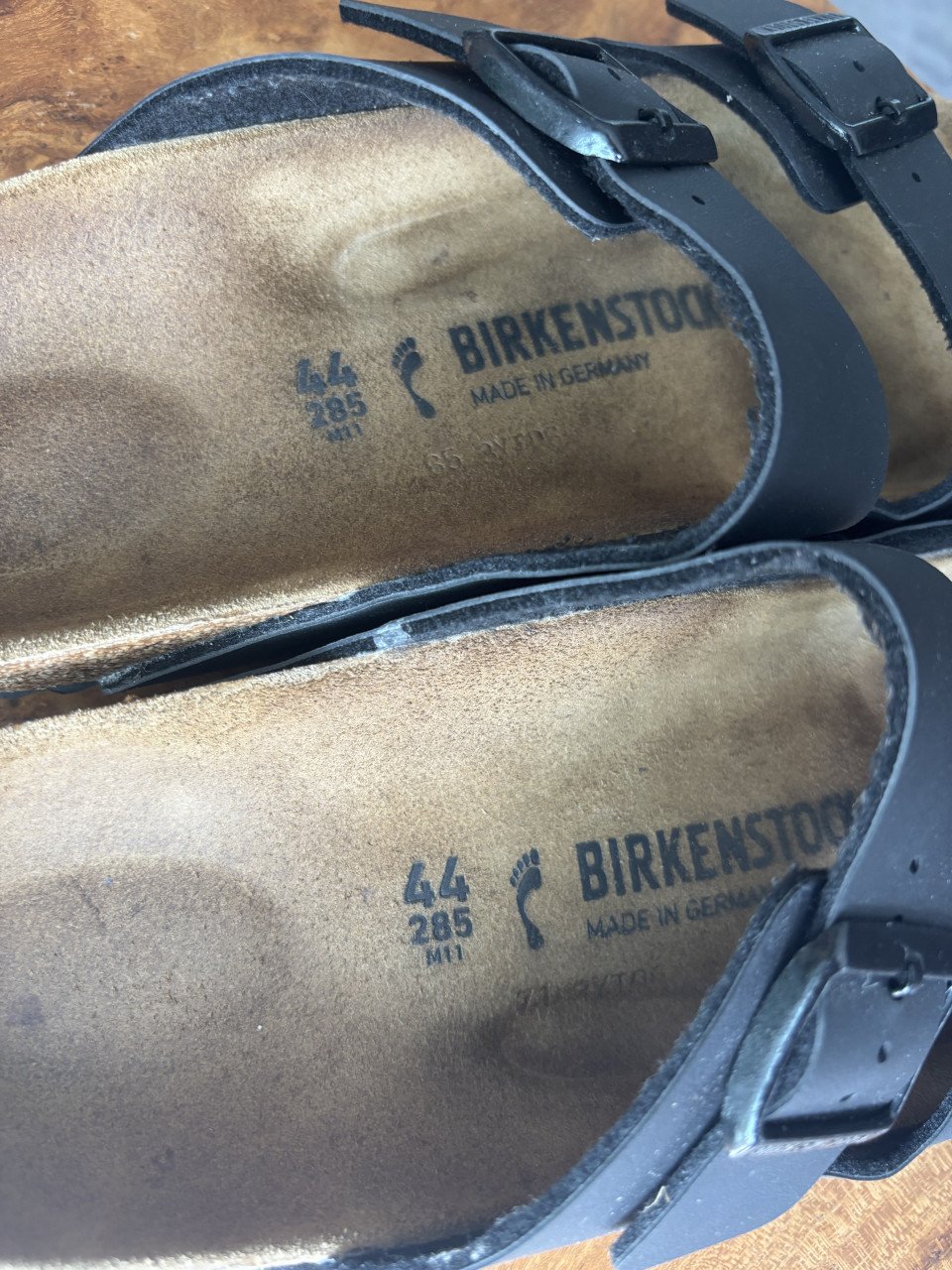 Birkenstock zwart leer maat 44 zgan