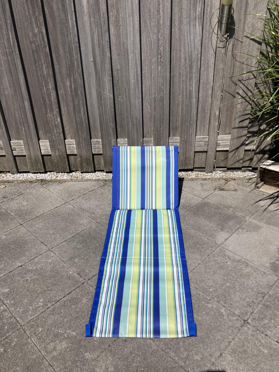 Strandstoel met rugleuning