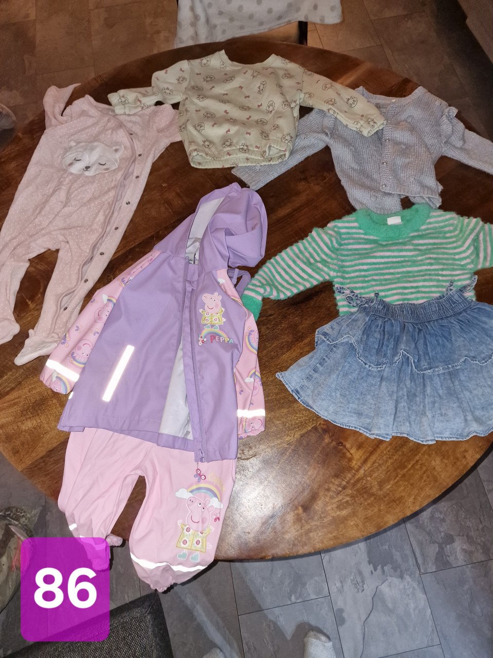 Meisjes kleding maat 86