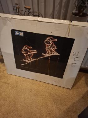 Grote buiten kerst verlichting huis of winkel