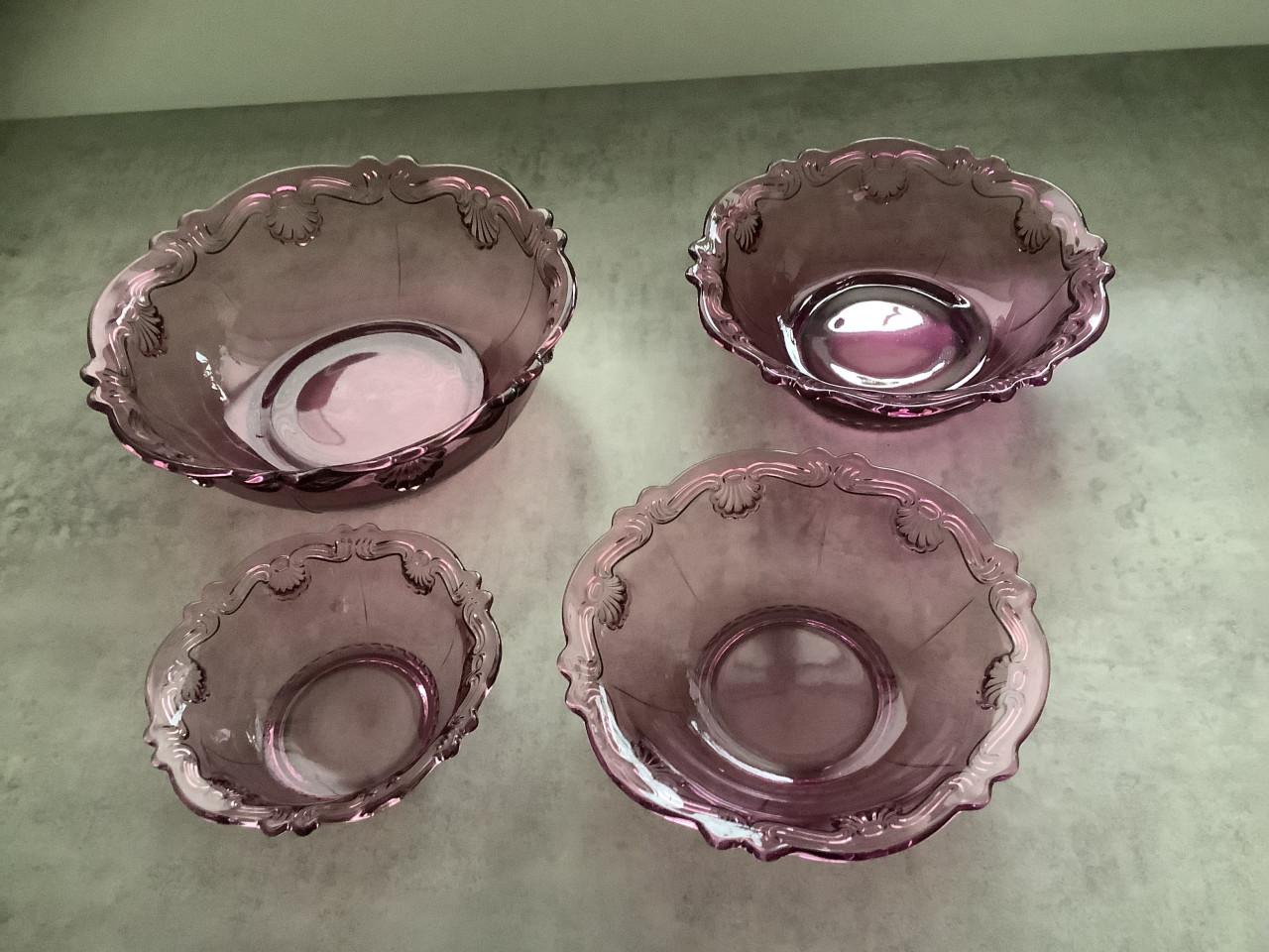 Jaren ‘50 Persglas Nest Schalen - 4 stuks