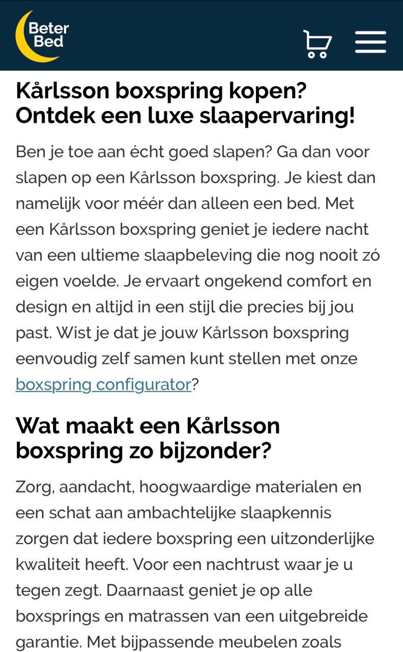 Boxspring XXI 180 x 220 cm zgan (Karlsson) 2 x stuks 90 x 220 cm..!!