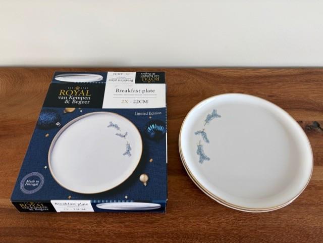 Royal van Kempen & Begeer | ontbijtborden | 8 stuks