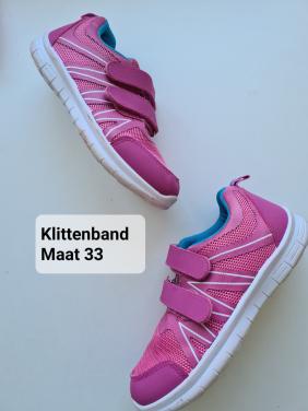 Chicane fuchsia roze klittenband sneackers Maat 33