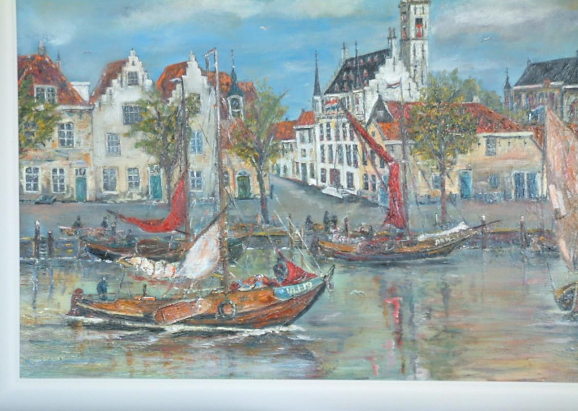 Veere  oude haven 100 x 80 cm