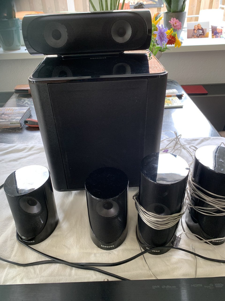 Samsung Suround compleet set Woofer e.d. Zwart pianolak