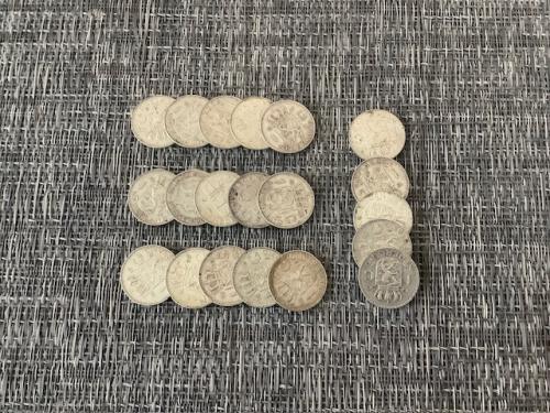 Juliana 1 gulden zilver , 20 stuks.