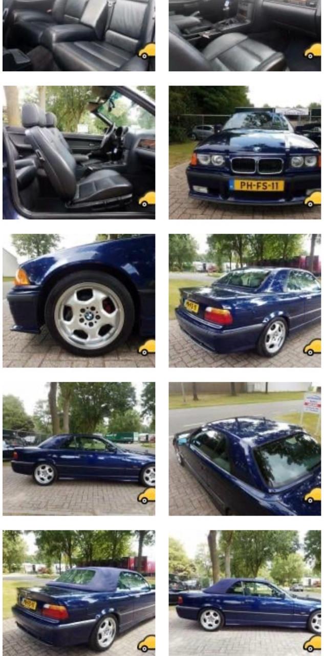 BMW 3-Serie 2.0 I 320 Cabriolet 1996 Blauw PROJECT