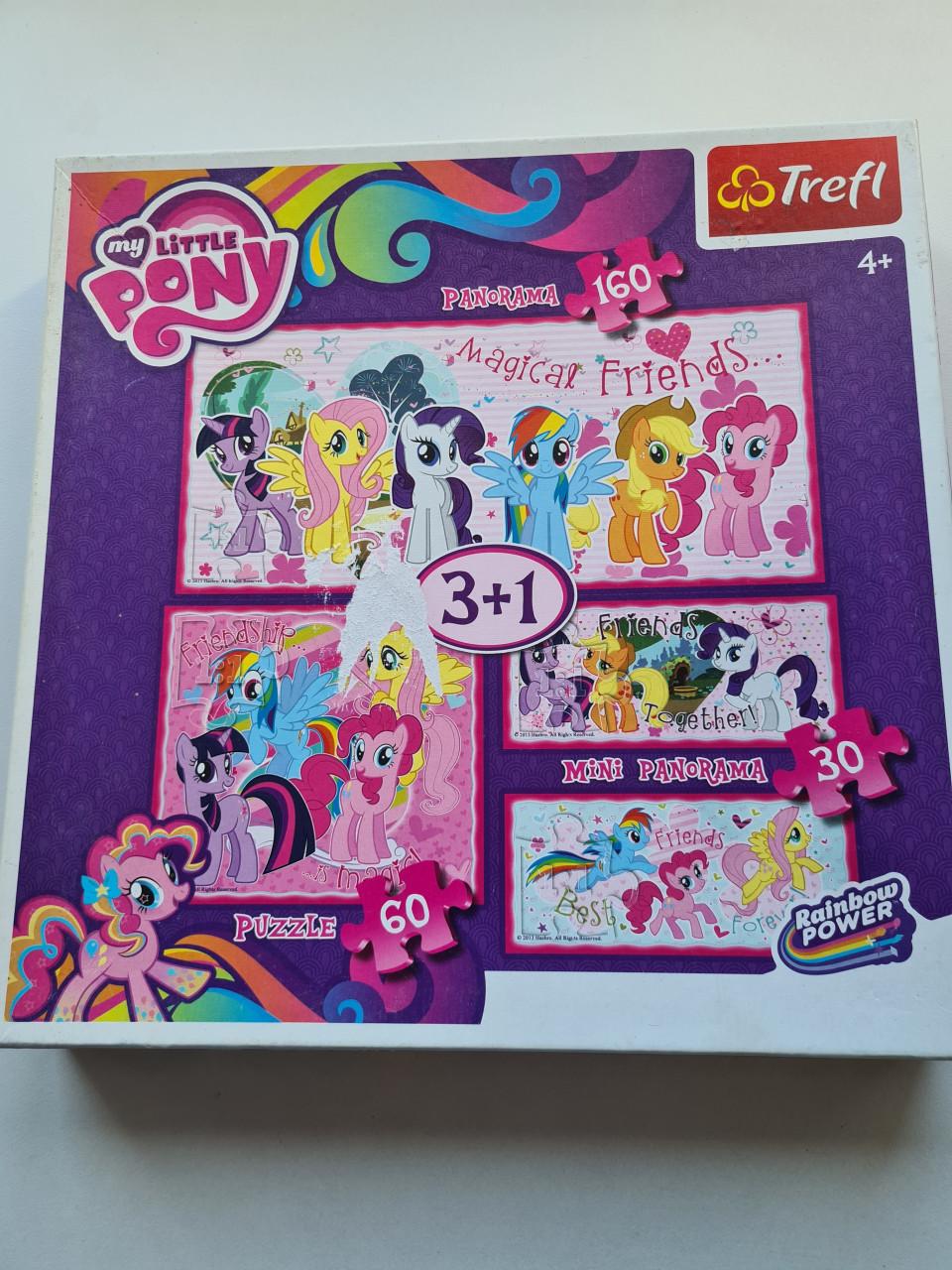 Trefl My Little Pony Panorama puzzelset. 4 stuks , 4+