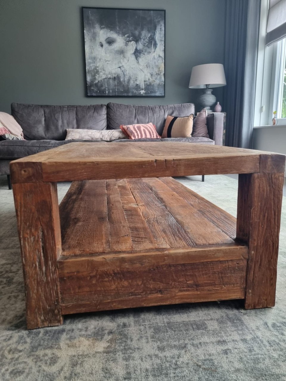 Massieve salontafel met lades (In goede staat!