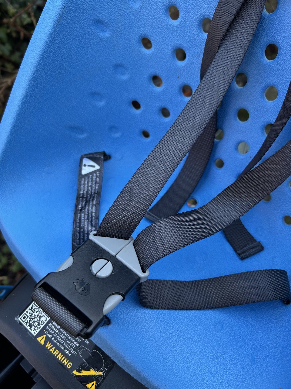 Fietsstoeltje Yepp voor bagagedrager - blauw - ZGAN