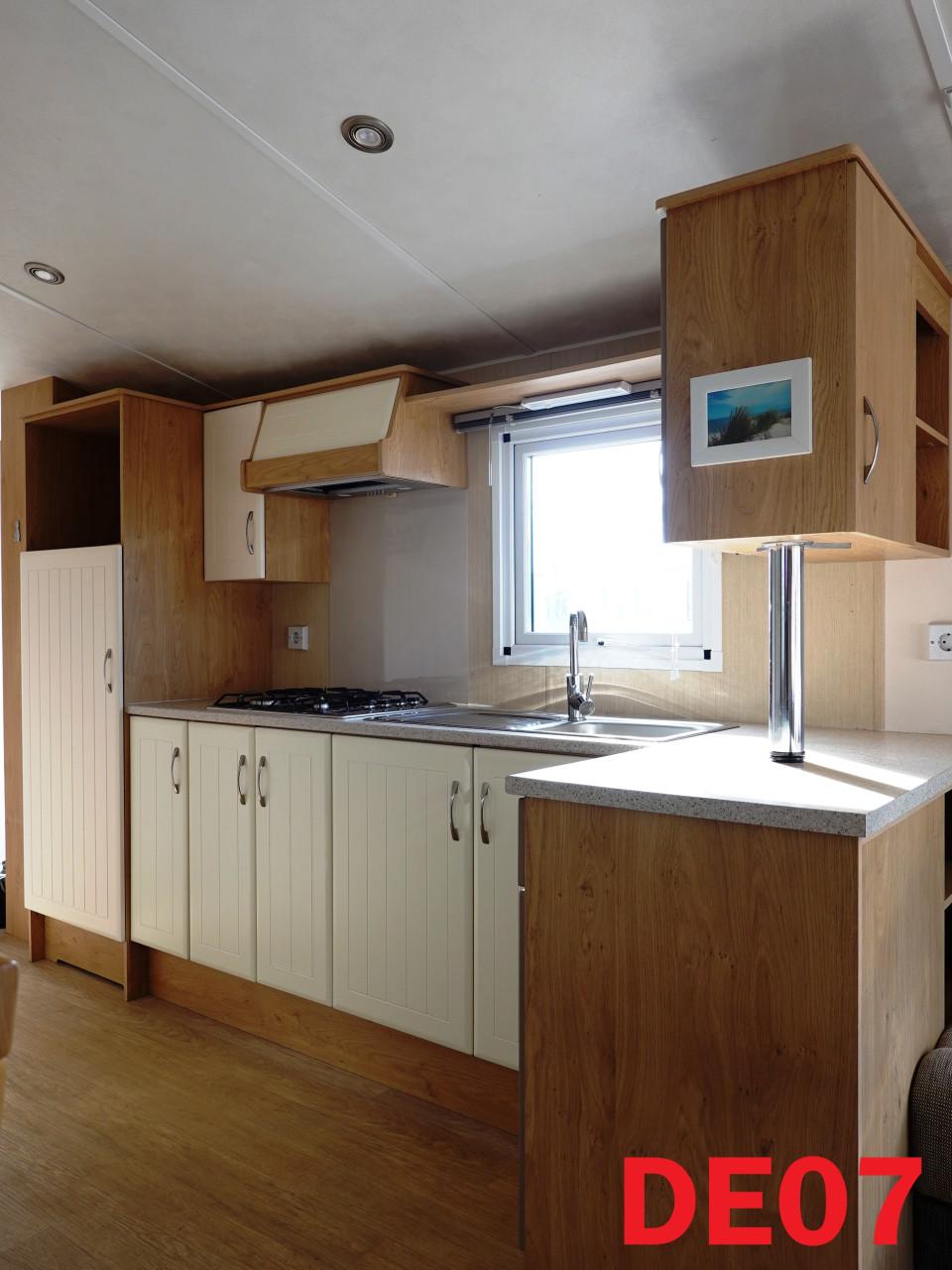 Europa stacaravans, chalets met 2 slaapkamers voorradig