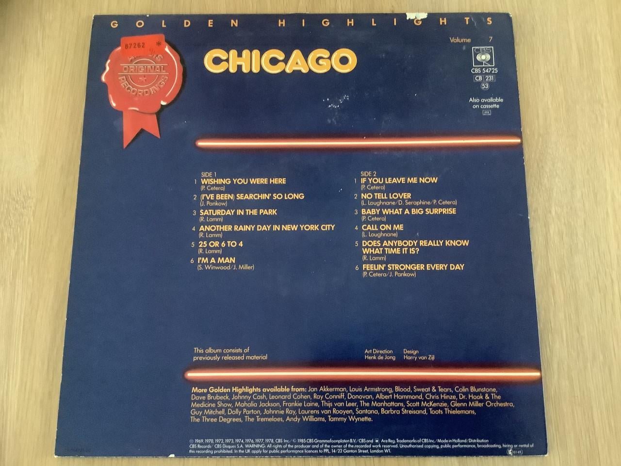 LP Chicago - Golden Highlights