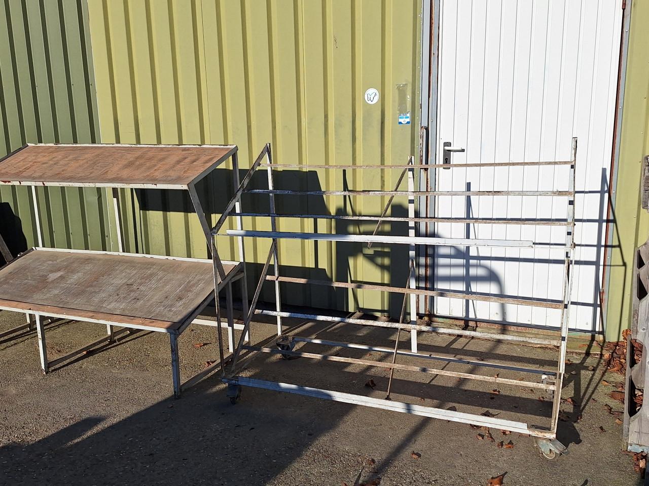 Rekken voor fruitkistjes