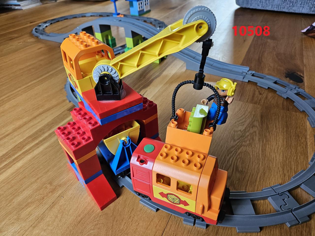 Grote hoeveelheid Duplo trein, 3 sets bij elkaar