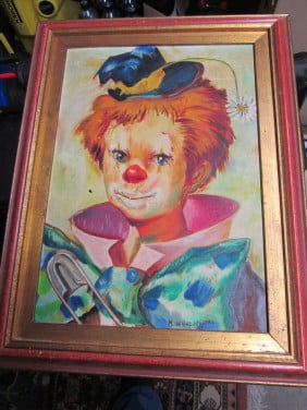 Schilderij "clown"
