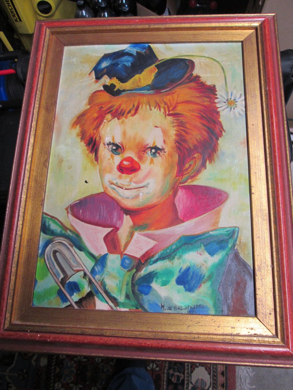 Schilderij "clown"