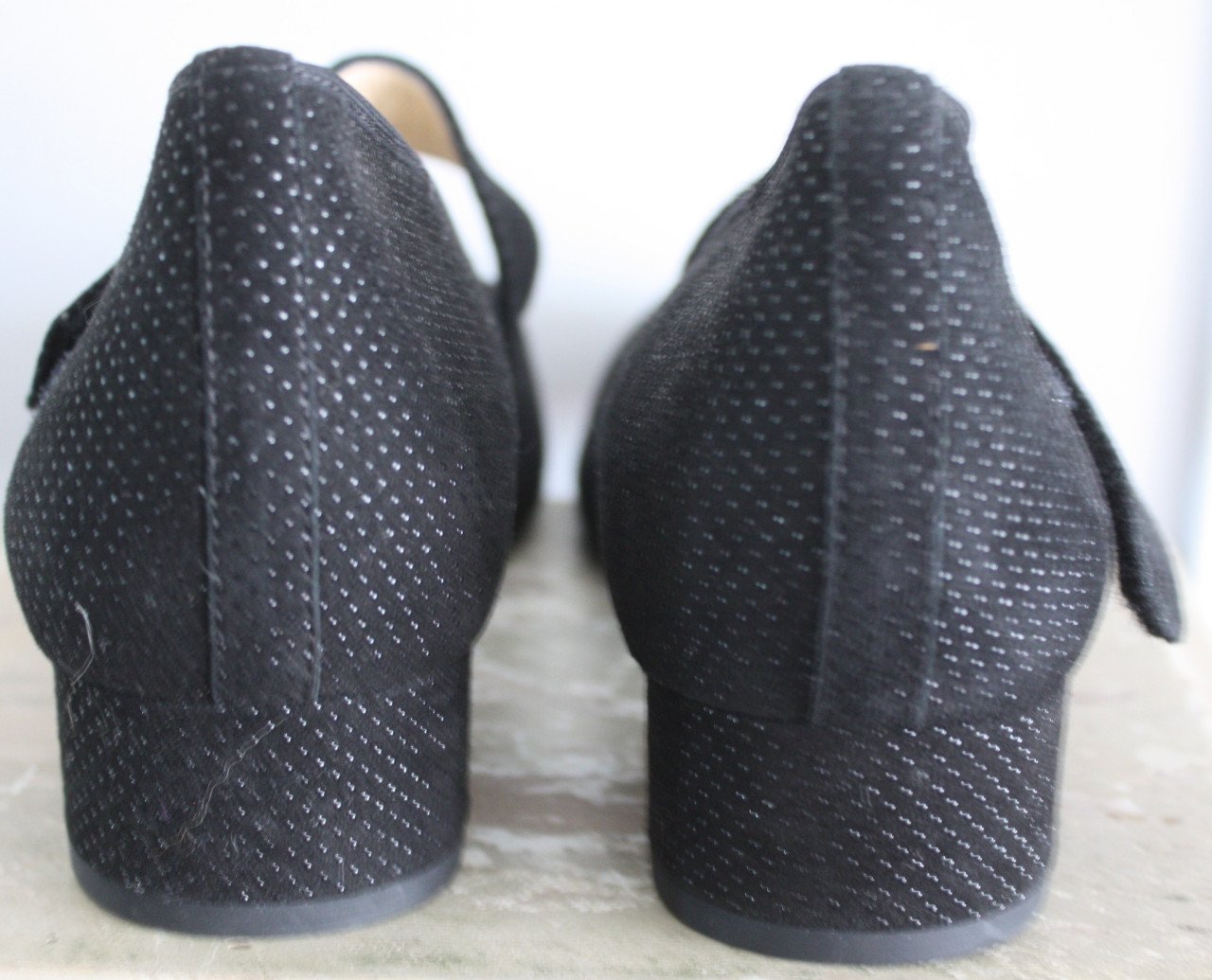 Zwarte pumps met stip maat 6K
