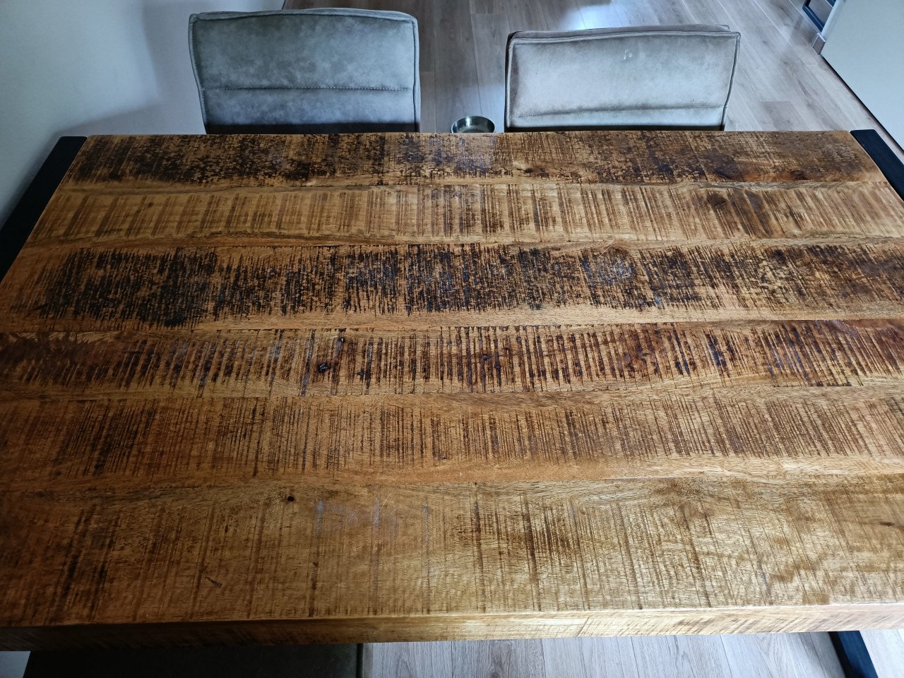 Eettafel mangohout 160*90