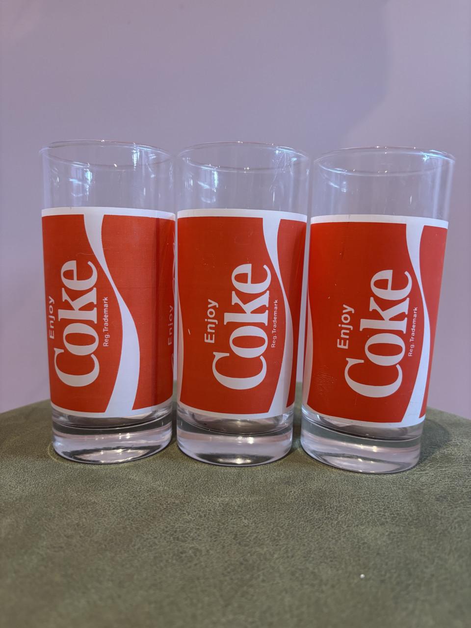 Vintage Coca Cola glazen -Zeldzaam