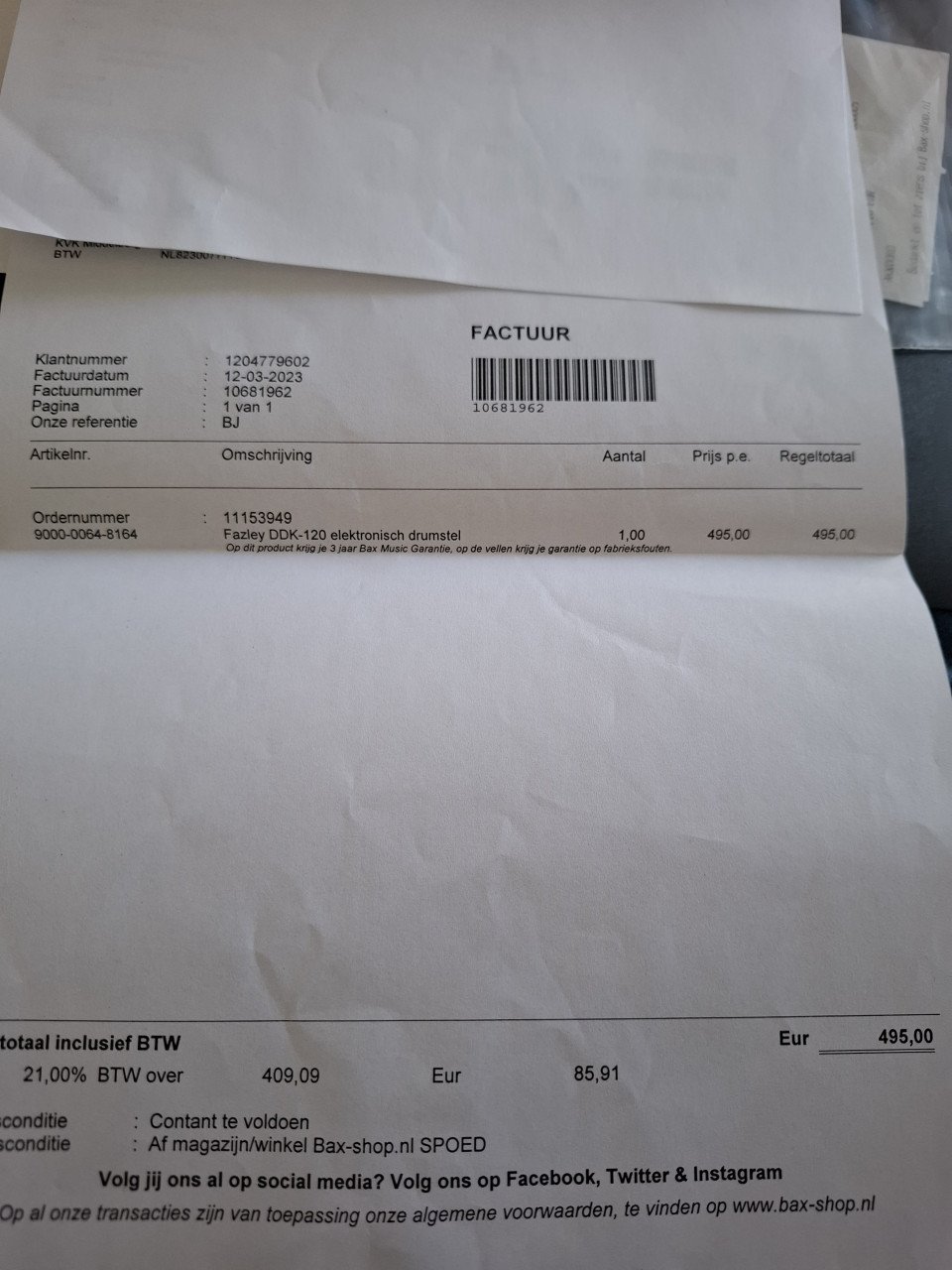Fazley DDK-120 elektronisch drumstel