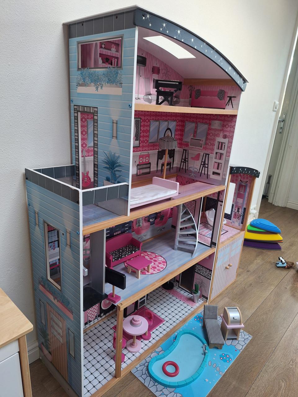 Kidcraft sparkle mansion barbiehuis poppenhuis