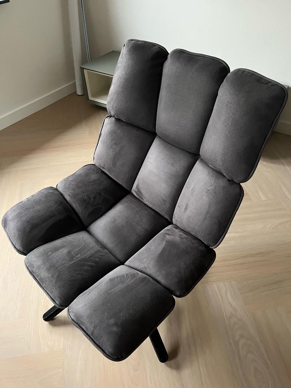 Fauteuil grijs draaistoel