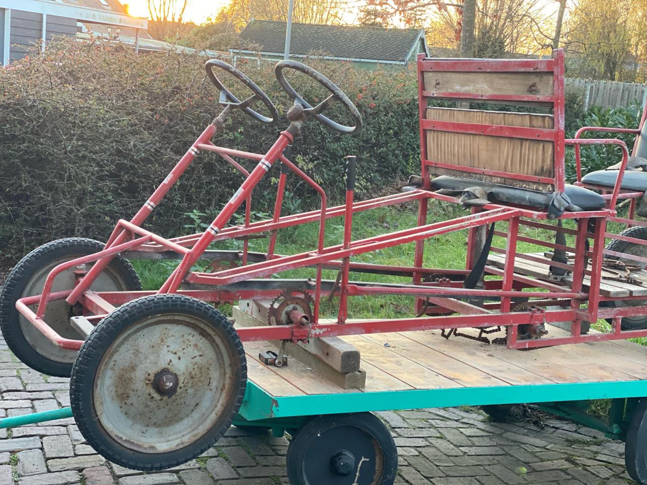 Leuke trapfiets trapauto. te koop