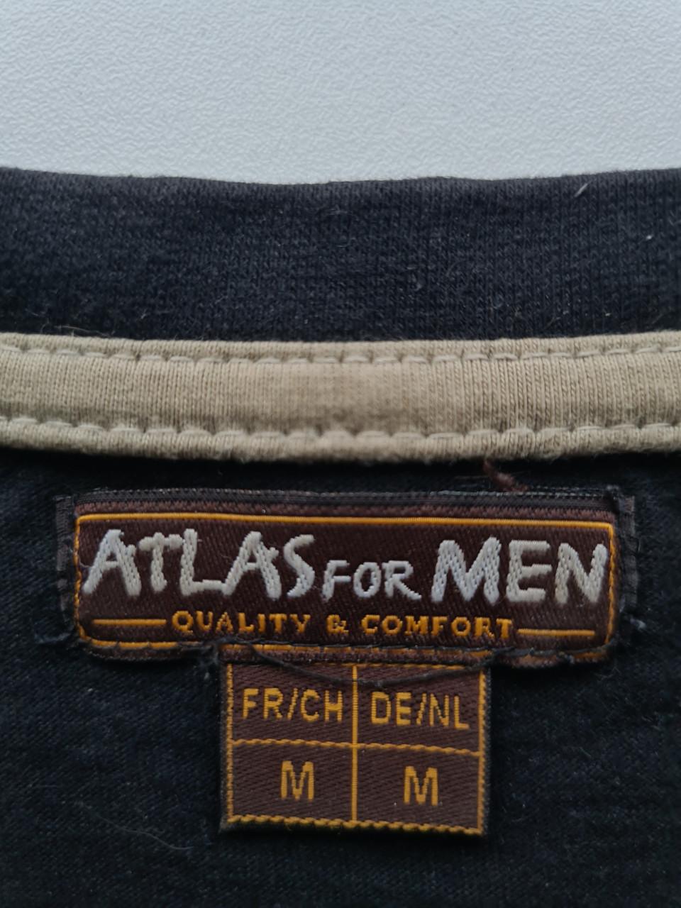 Zwart Atlas For Men T-shirt met een grafische print.  Maat M