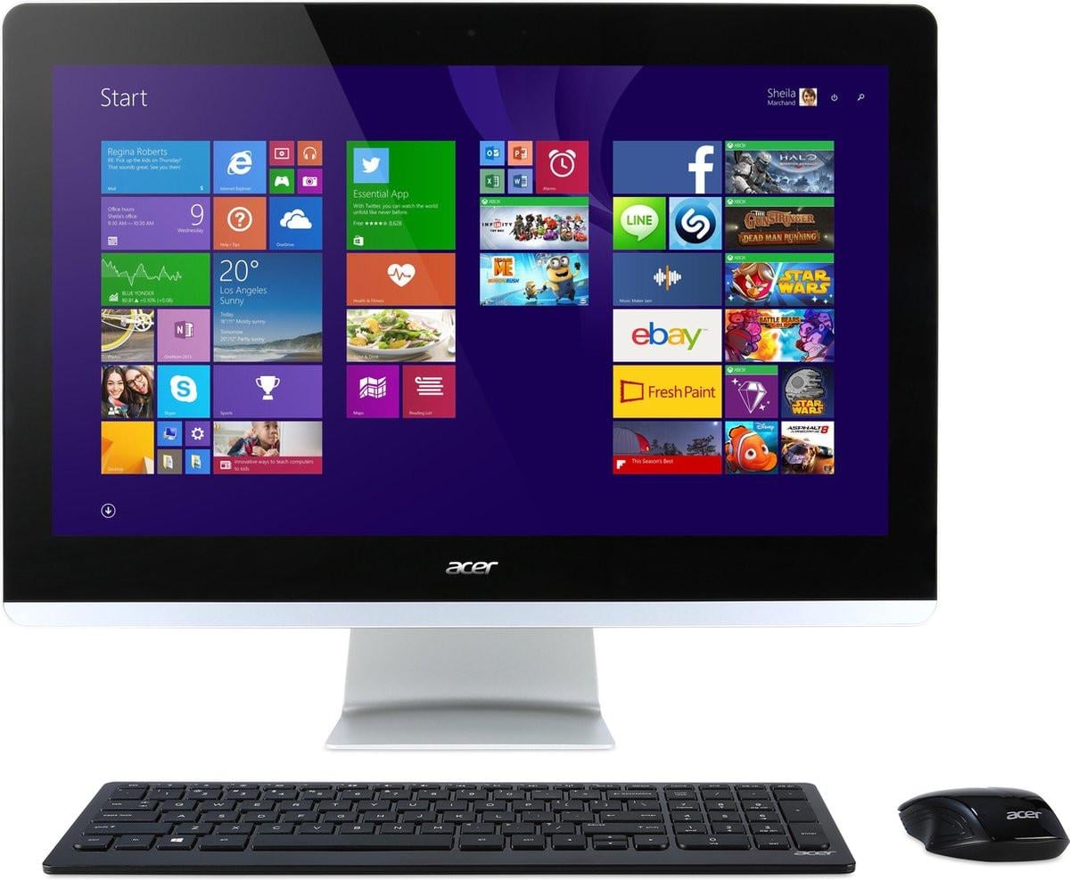 Acer Aspire All-in-One PC-23 inch Full HD-Touchscreen-SSD-W11-Office-WiFi