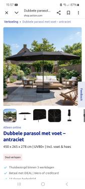 Dubbele parasol
