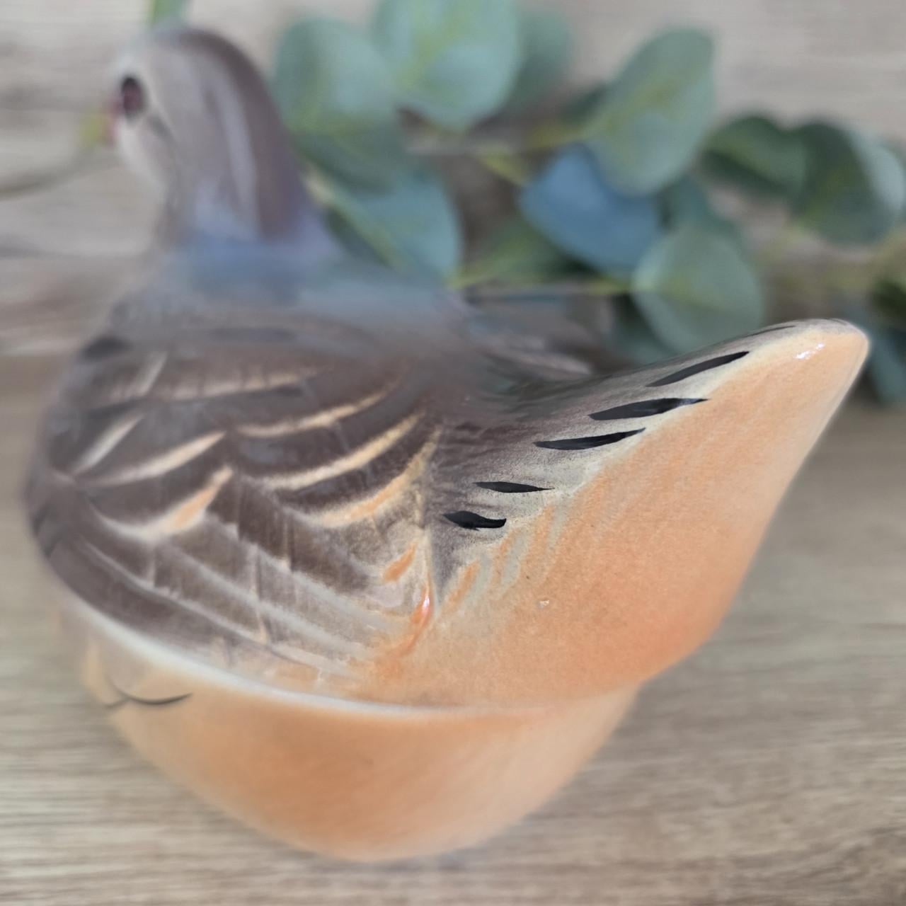 Brocante aardewerk terrine van Michel Caugant, Patrijs