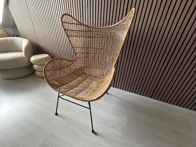 HKliving Rotan stoel (egg chair)