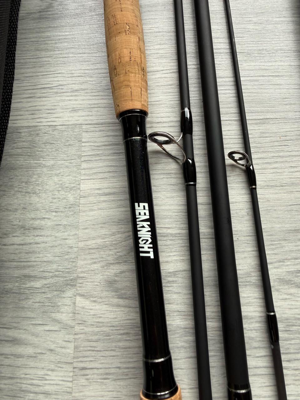 Complete vissers set : 6 hengels , 11 Molens & toebehoren