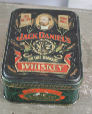 Vintage blik jack doniels whiskey