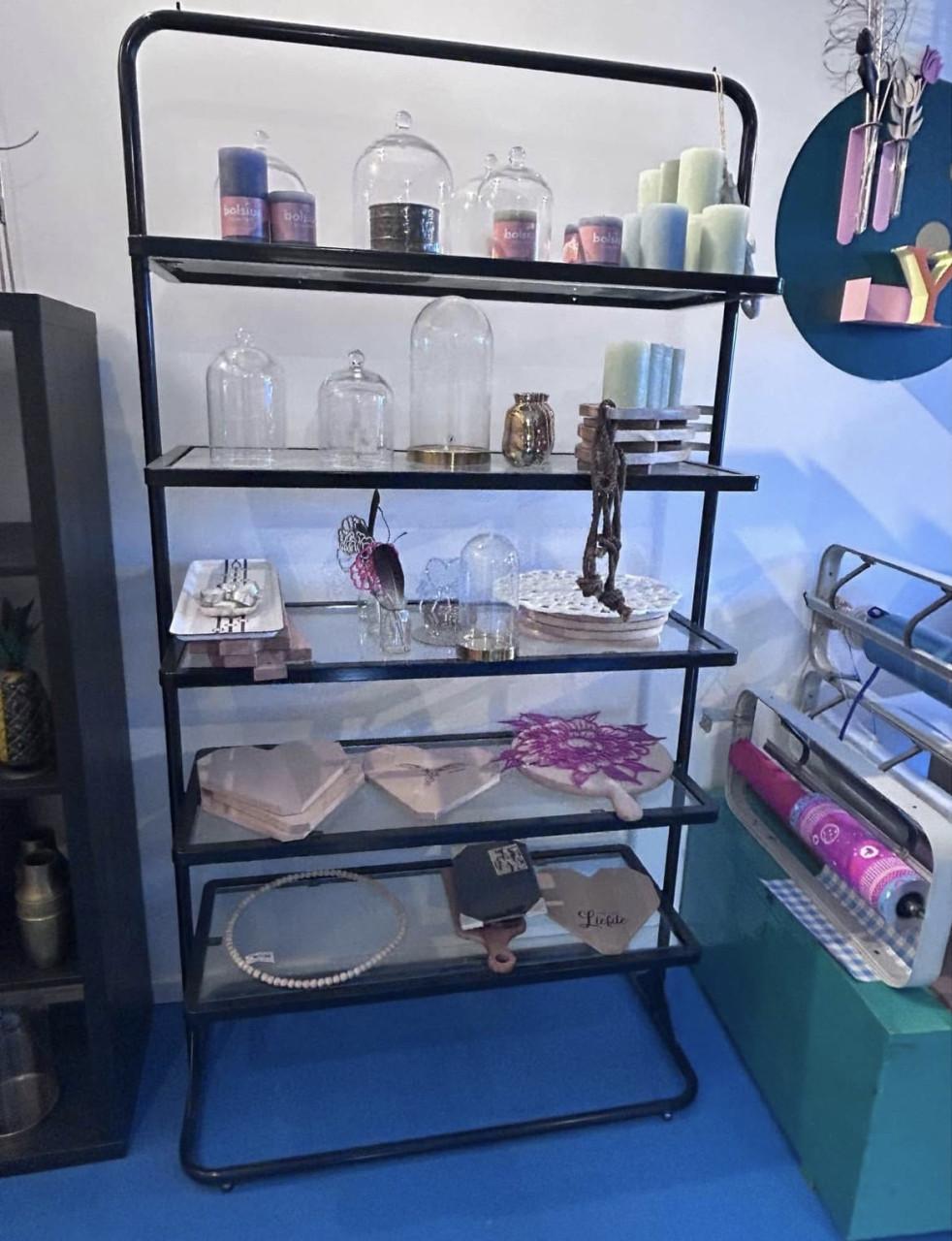 Display met glas - winkelrek