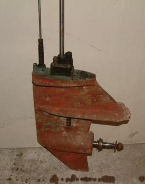 Staartstuk met nieuwe waterpomp  Yamaha 6-8 pk 2 takt langstaart