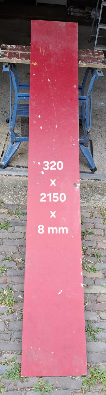 Één plaat trespa