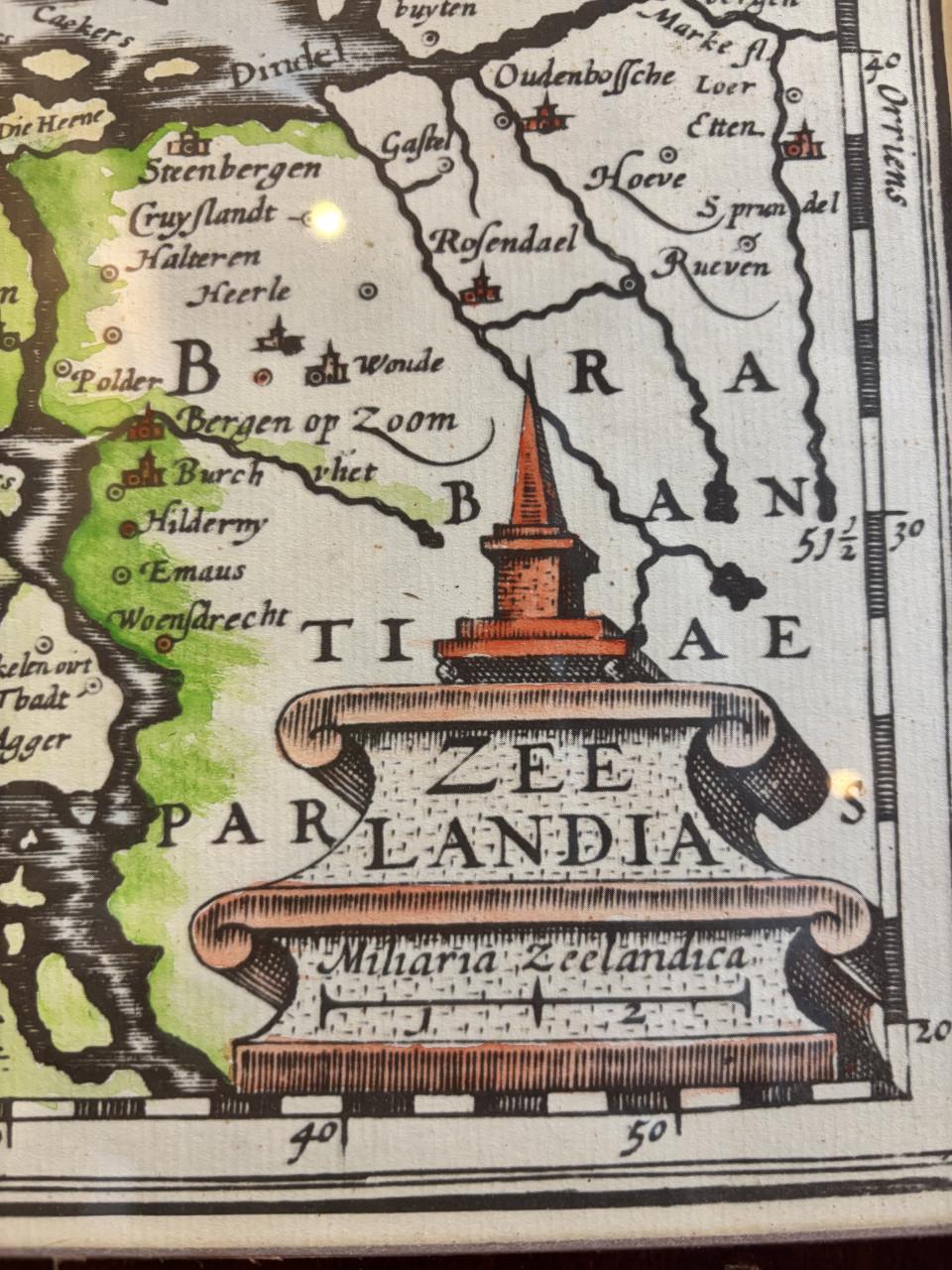 Antieke Landkaart van Zeeland - Caerte van Zeelant