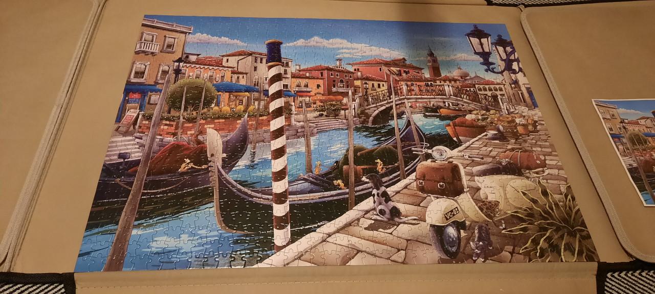 4 puzzels van 1000 stukjes