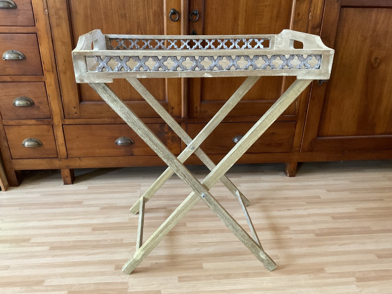 Rustieke bijzettafel inklapbaar